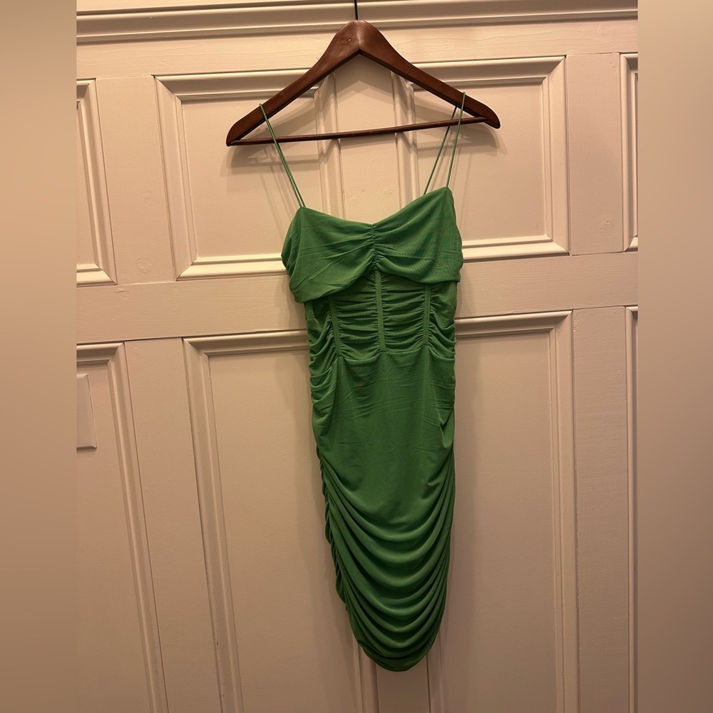 Superdown Revolve Kambella Ruched Mini Dress- small - Picture 3 of 6